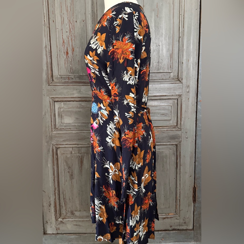 NWT Desigual Animal Print Long Sleeve Dress US10 - Picture 5 of 6
